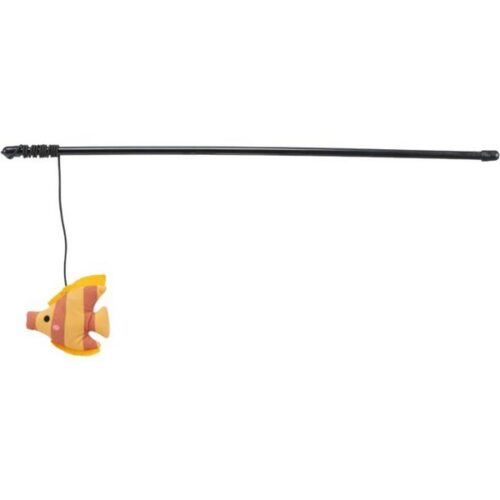 TRIXIE CANNA da PESCA con PESCE,in PLASTICA/PELUCHE,46cm