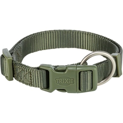 TRIXIE PREMIUM COLLARE,XXS-XS:15-25cm/10mm,VERDE OLIVA