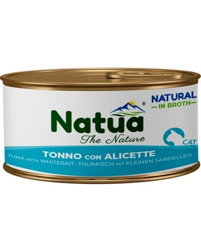 0404 Natua broth cat tonno con alicette 24x85 gr