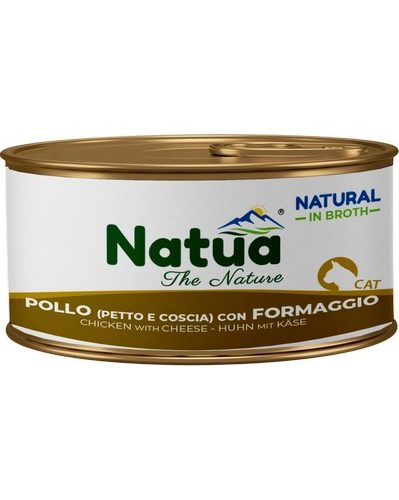0453 Natua broth cat pollo (coscia petto) formaggio 24x85 gr