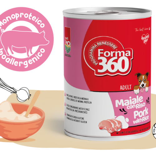FORMA 360 DOG PORK/RICE DW 400G