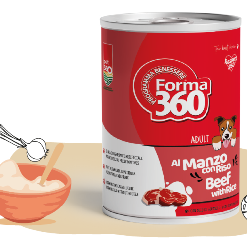 FORMA 360 DOG CHICKEN WITH BEEF/RICE DW 400G