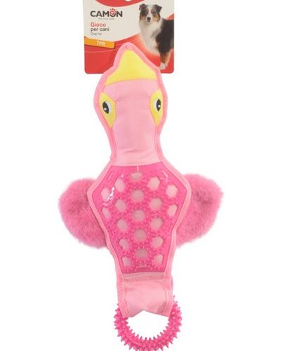 CAMON GIOCO cane Anatra in poliestere con anello in TPR,  approx. 38cm