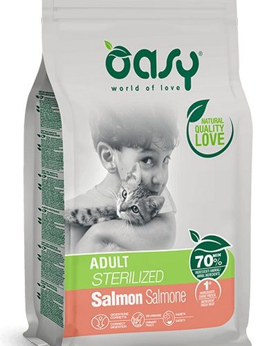 Oasy Dry Cat - ADULT STERILIZED SALMON 300 gr (8pz) -