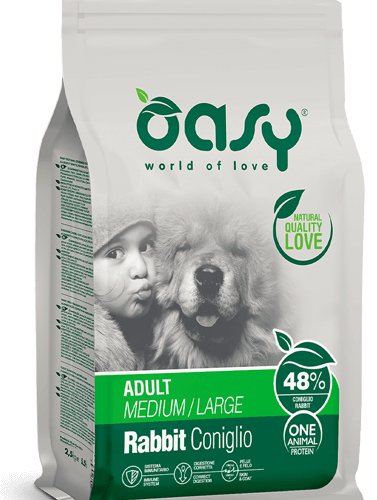 Oasy Dry Dog OAP - ADULT MEDIUM/LARGE CONIGLIO 12 Kg -