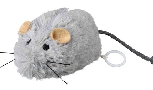 TRIXIE TOPO SALTERINO con CARICA,in PELUCHE,8cm