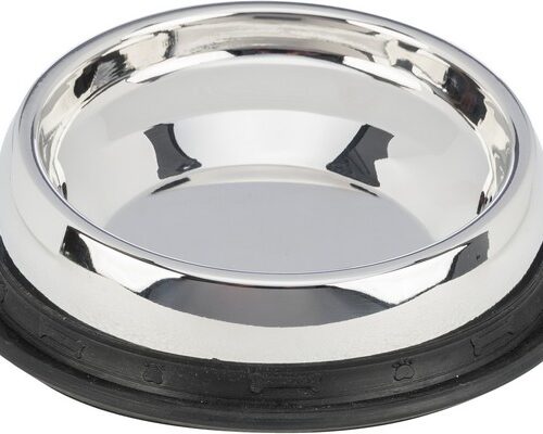 TRIXIE CIOTOLA,per MUSO CORTO,in ACCIAIO INOX,0.25l/ø19cm