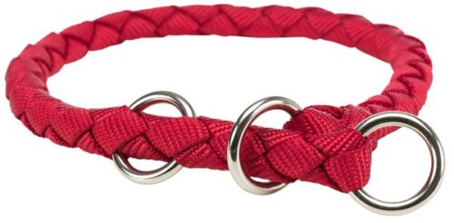 TRIXIE CAVO COLLARE SEMISTRANGOLO,M 39-45cm/ø12mm,ROSSO