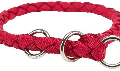 TRIXIE CAVO COLLARE SEMISTRANGOLO,M 39-45cm/ø12mm,ROSSO