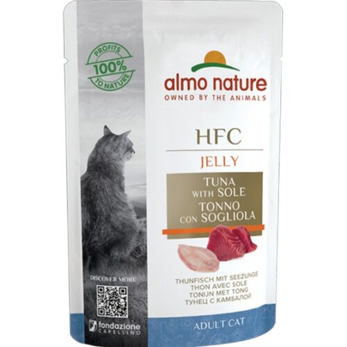 ALMO NATURE HFC CAT Jelly - con Tonno e Sogliola 55 g