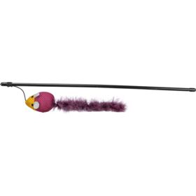 TRIXIE CANNA da PESCA con UCCELLINO,con CATNIP,50cm