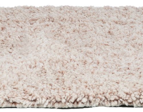 TRIXIE CALIDA TAPPETINO MORBIDO,in PELLICCETTA SINTETICA,60x45cm,BIANCO-MARRONE