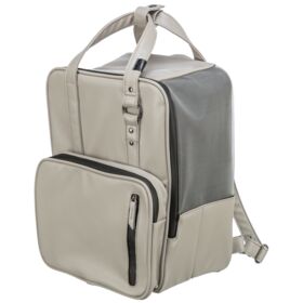 TRIXIE CityStyle ZAINO,in SIMILPELLE,30×20×40cm,GRIGIO CHIARO