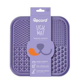 RECORD TAPPETINO LICK MAT QUADRATO PETROLIO 20 CM