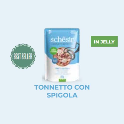 SCHESIR SOFT TONNO/SPIGOLA 85GR/20